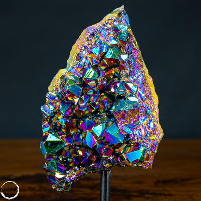 Kristall-Aura-Amethyst auf Ständer – 396,15g
