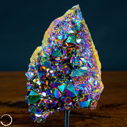 Kristall-Aura-Amethyst auf Ständer – 396,15g