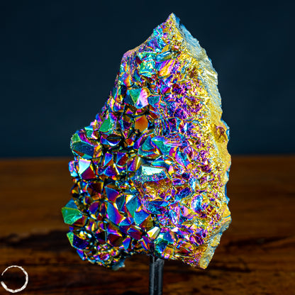 Kristall-Aura-Amethyst auf Ständer – 396,15g