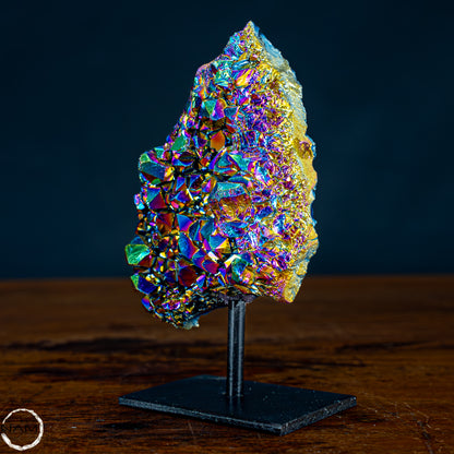 Kristall-Aura-Amethyst auf Ständer – 396,15g
