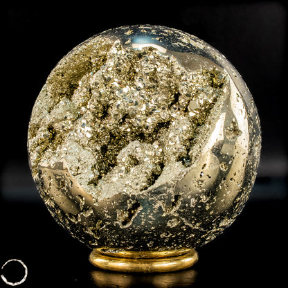 Natürliche Dekorative Pyrit-Kristall Kugel / Druse - 1442,72g