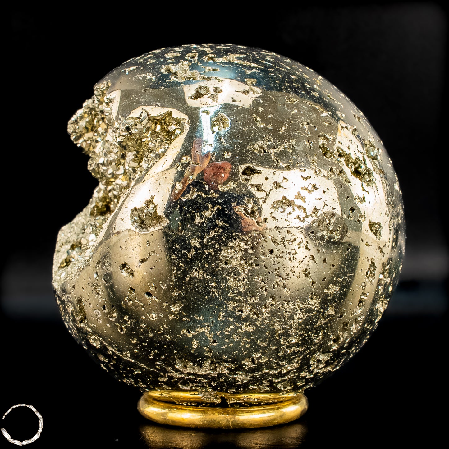 Natürliche Dekorative Pyrit-Kristall Kugel / Druse - 1442,72g