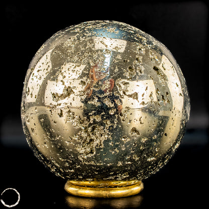 Natürliche Dekorative Pyrit-Kristall Kugel / Druse - 1442,72g