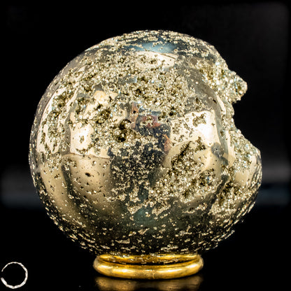 Natürliche Dekorative Pyrit-Kristall Kugel / Druse - 1442,72g