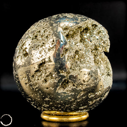 Natürliche Dekorative Pyrit-Kristall Kugel / Druse - 1442,72g