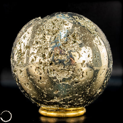 Natürliche Dekorative Pyrit-Kristall Kugel / Druse - 1442,72g