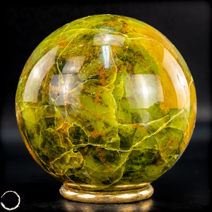 Natürliche Grüne Opal-Kristall Kugel - 614,26g