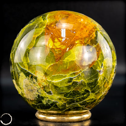 Natürliche Grüne Opal-Kristall Kugel - 614,26g