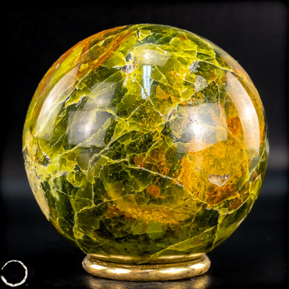 Natürliche Grüne Opal-Kristall Kugel - 614,26g