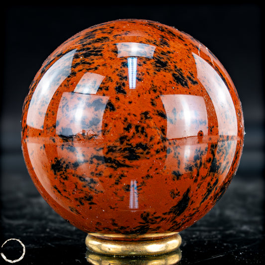 Natürliche Mahagoni-Obsidian Kristall-Kugel - 303,53g