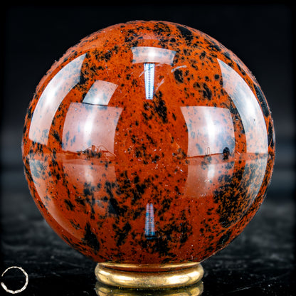 Natürliche Mahagoni-Obsidian Kristall-Kugel - 303,53g