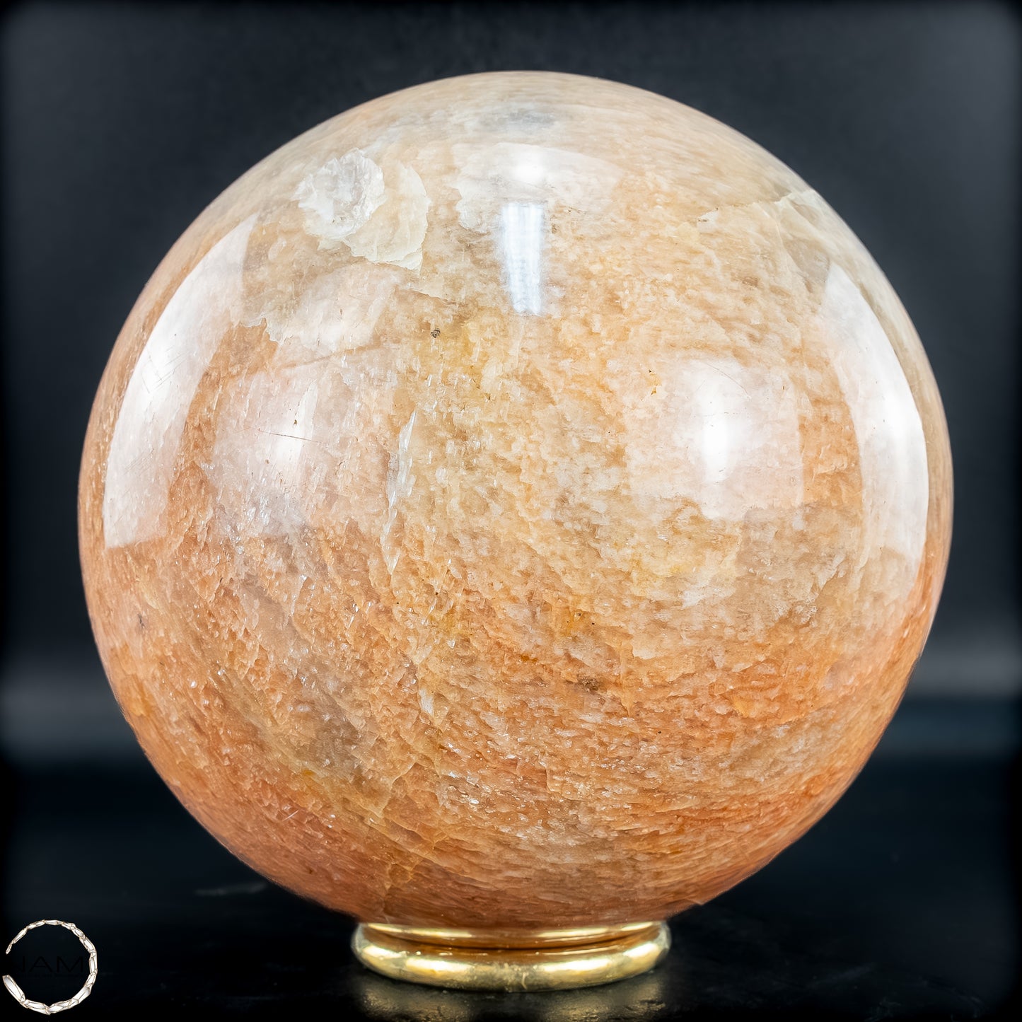 Natürlicher Pfirsich-Mondstein Kristall-Kugel - 1868,41g