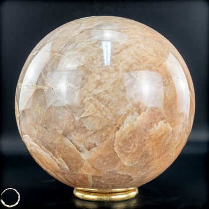 Natürlicher Pfirsich-Mondstein Kristall-Kugel - 1868,41g