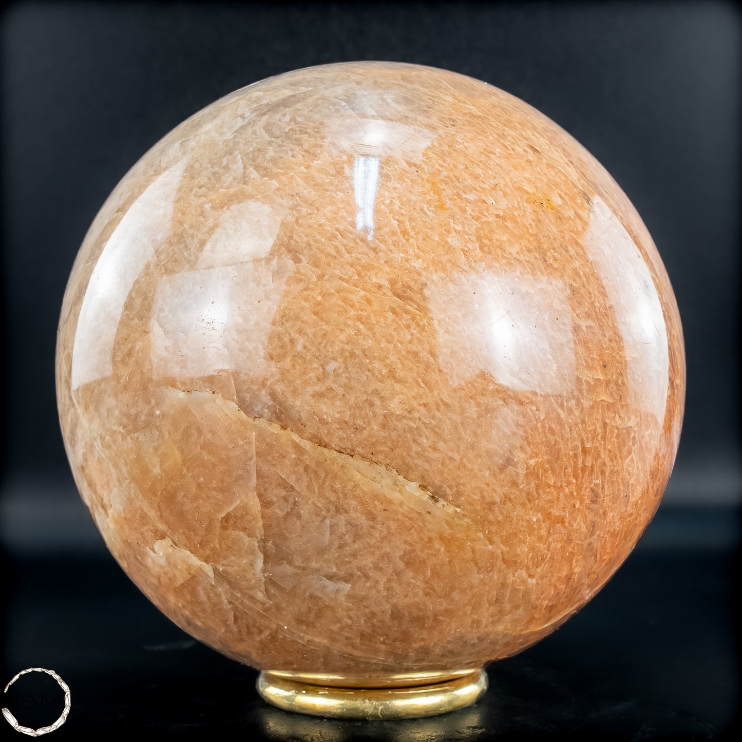 Natürlicher Pfirsich-Mondstein Kristall-Kugel - 1868,41g