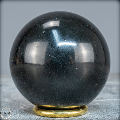 Schwarze Tourmalin-Kristall Kugel aus Brasilien - 650,91g - 75mm