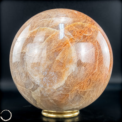 Natürlicher Pfirsich-Mondstein Kristall-Kugel - 1868,41g