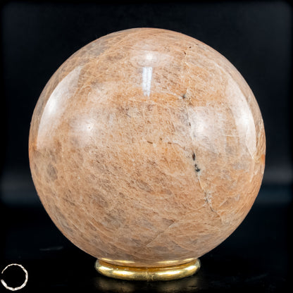 Natürlicher Pfirsich-Mondstein Kristall-Kugel - 1090,94g - 97mm