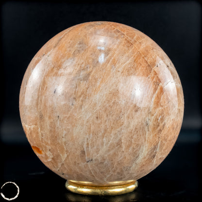 Natürlicher Pfirsich-Mondstein Kristall-Kugel - 1090,94g - 97mm