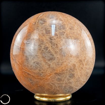 Natürlicher Pfirsich-Mondstein Kristall-Kugel - 1090,94g - 97mm