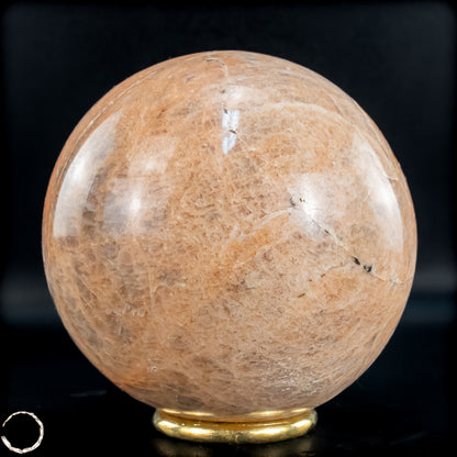 Natürlicher Pfirsich-Mondstein Kristall-Kugel - 1090,94g - 97mm