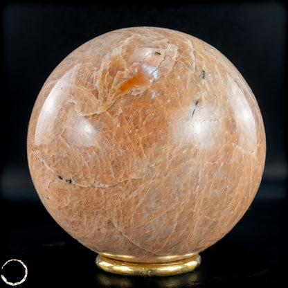 Natürlicher Pfirsich-Mondstein Kristall-Kugel - 1090,94g - 97mm