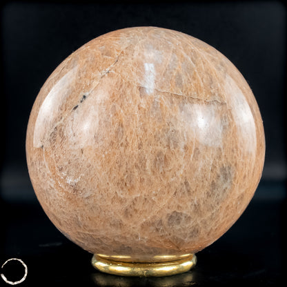 Natürlicher Pfirsich-Mondstein Kristall-Kugel - 1090,94g - 97mm