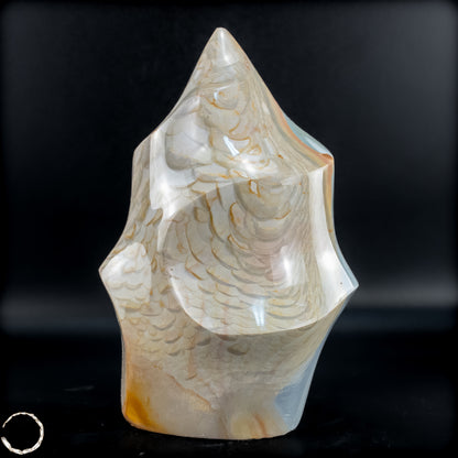 Natürliche Polychrome Jaspis Kristall-Flamme - 710,33g