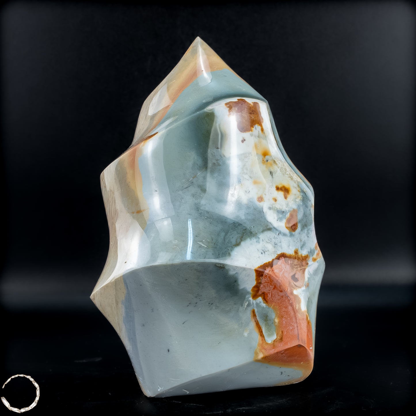 Natürliche Polychrome Jaspis Kristall-Flamme - 710,33g