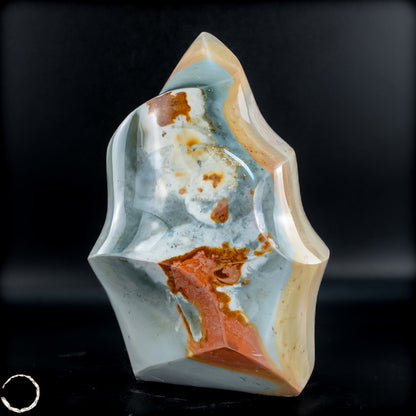 Natürliche Polychrome Jaspis Kristall-Flamme - 710,33g