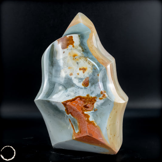 Natürliche Polychrome Jaspis Kristall-Flamme - 710,33g