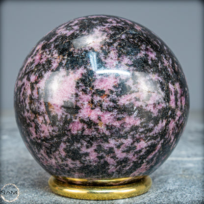 Natürliche Rhodonit-Kristall Kugel - 614,35g - 70mm