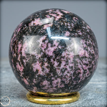 Natürliche Rhodonit-Kristall Kugel - 614,35g - 70mm