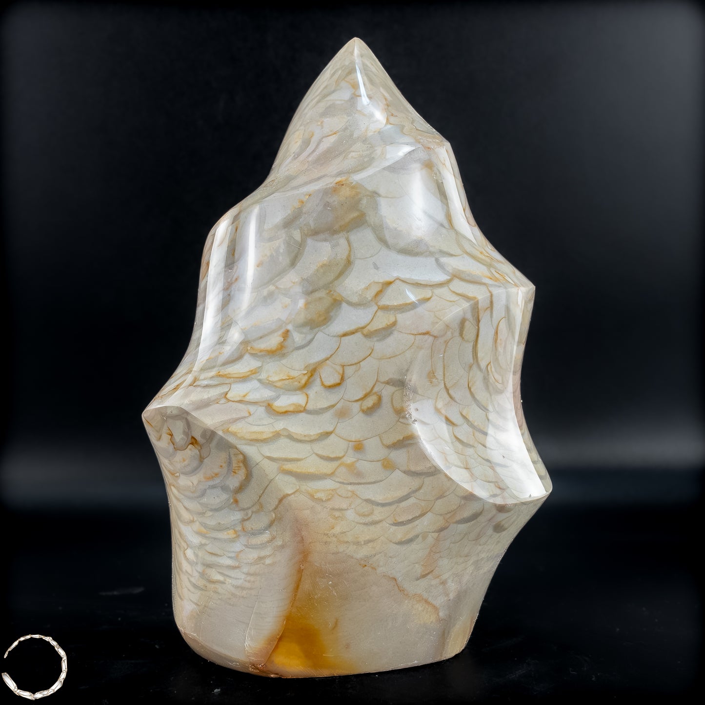 Natürliche Polychrome Jaspis Kristall-Flamme - 710,33g