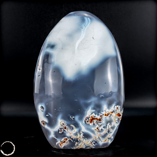 Natürliche Orca-Achat Kristall Freiform aus Brasilien - 607,12g