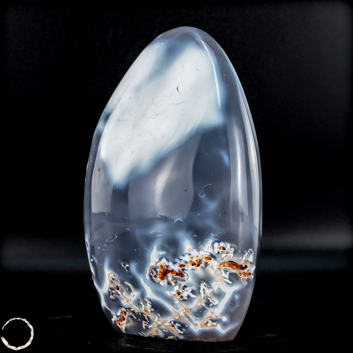 Natürliche Orca-Achat Kristall Freiform aus Brasilien - 607,12g