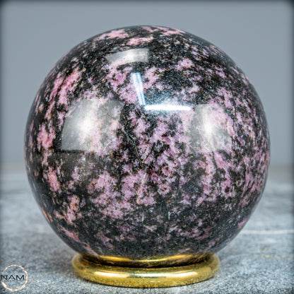 Natürliche Rhodonit-Kristall Kugel - 614,35g - 70mm