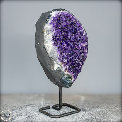 Natürliche Amethyst-Kristalle/Druse auf Ständer - 3357,12g