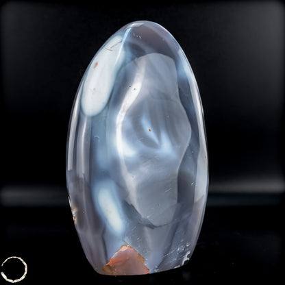 Natürliche Orca-Achat Kristall Freiform aus Brasilien - 607,12g