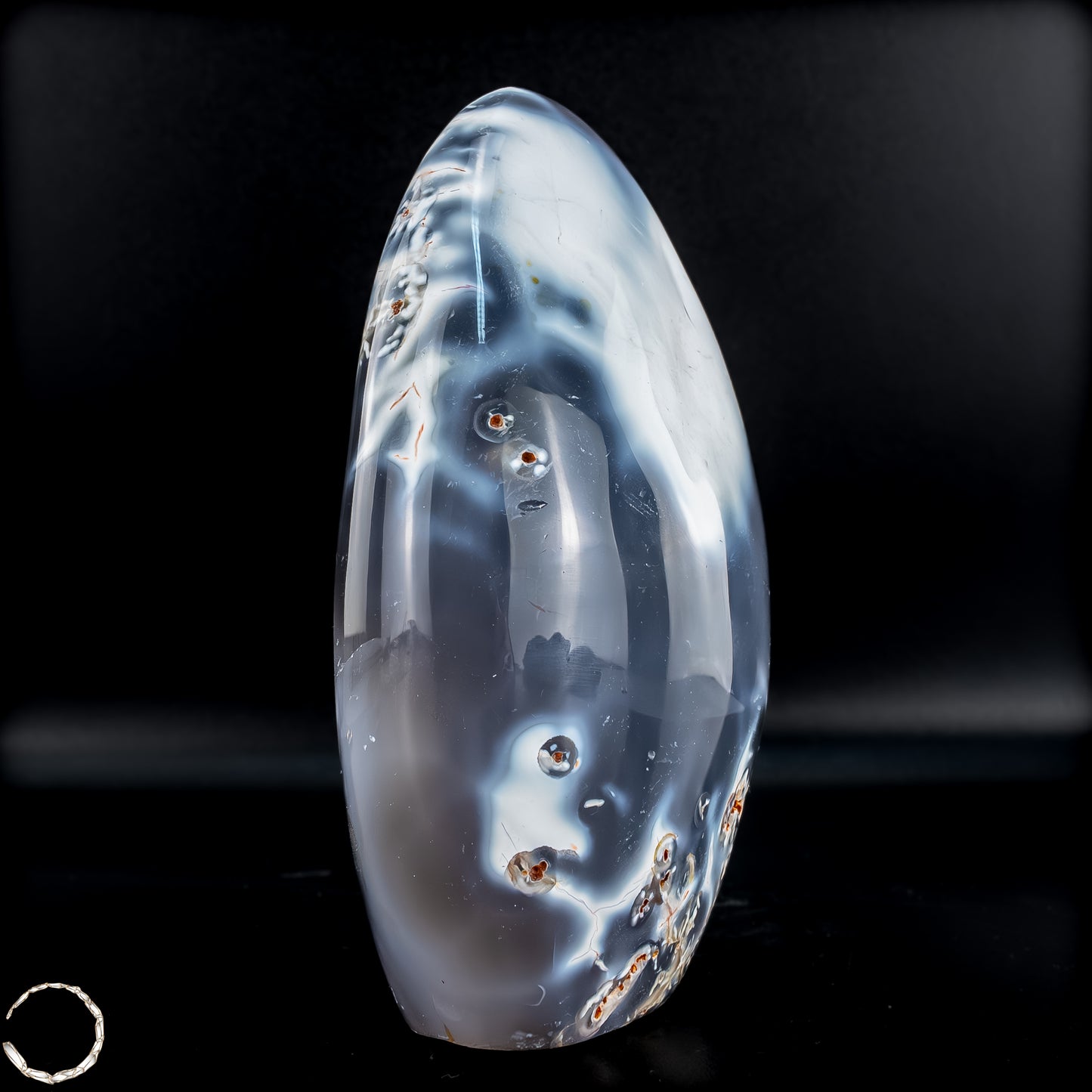 Natürliche Orca-Achat Kristall Freiform aus Brasilien - 607,12g