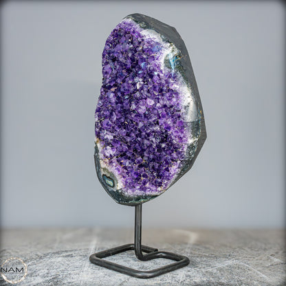 Natürliche Amethyst-Kristalle/Druse auf Ständer - 3357,12g