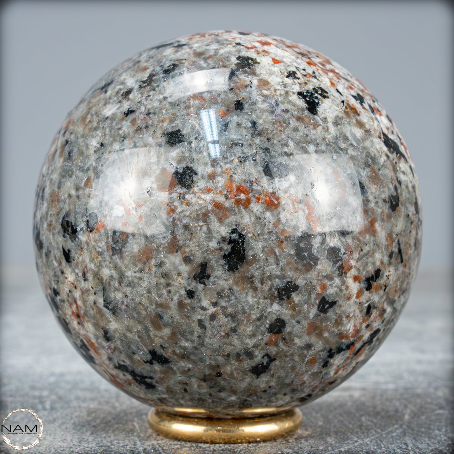Natürliche Yooperlite Kugel aus den USA – 451,07g - 69mm