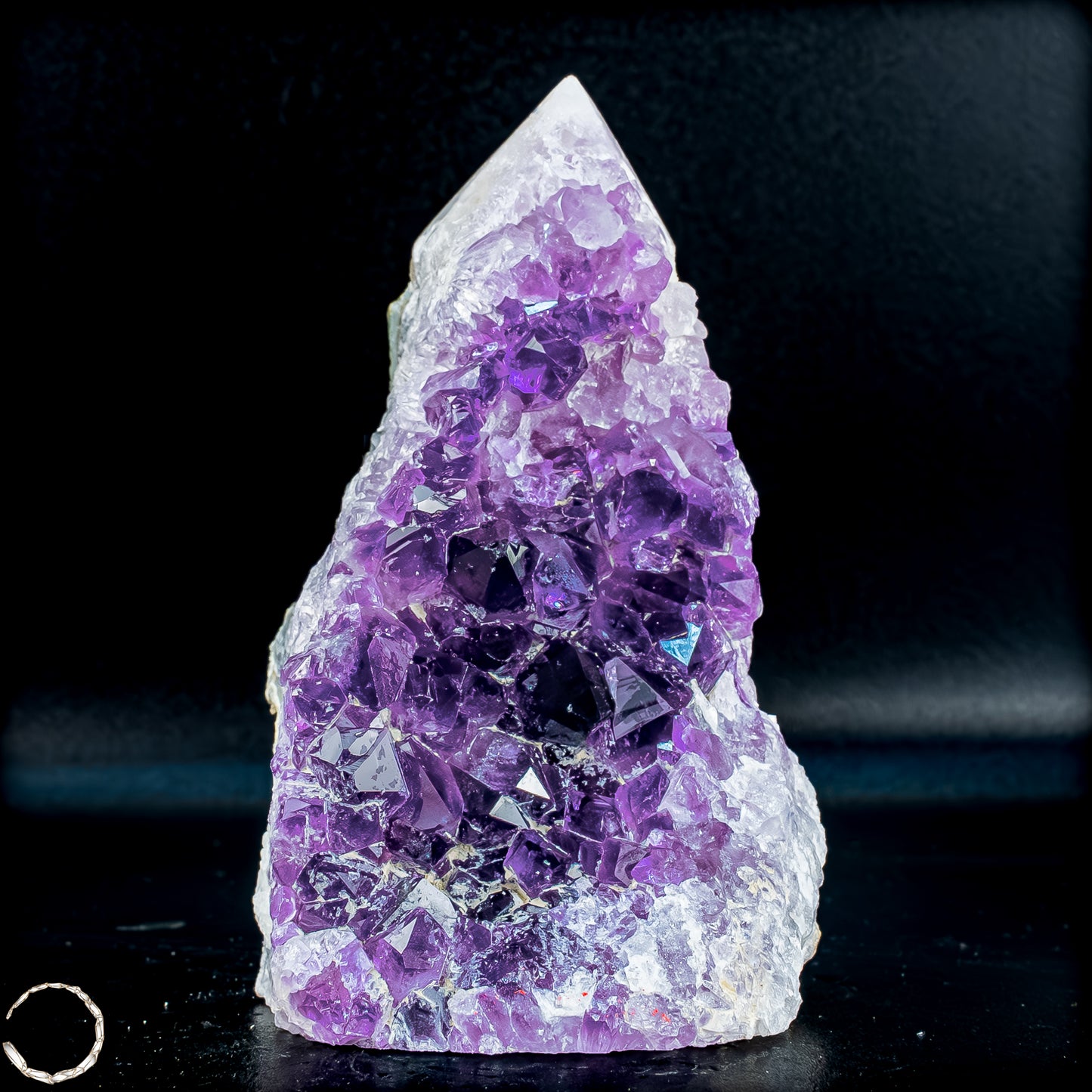 Natürliche Amethyst-Kristall Druse/Spitze - 649,46g
