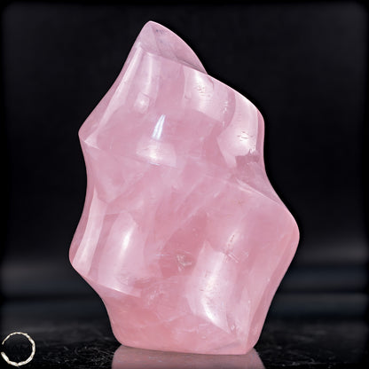 Natürliche Rosenquarz-Kristall Flamme aus Brasilien - 887,77g