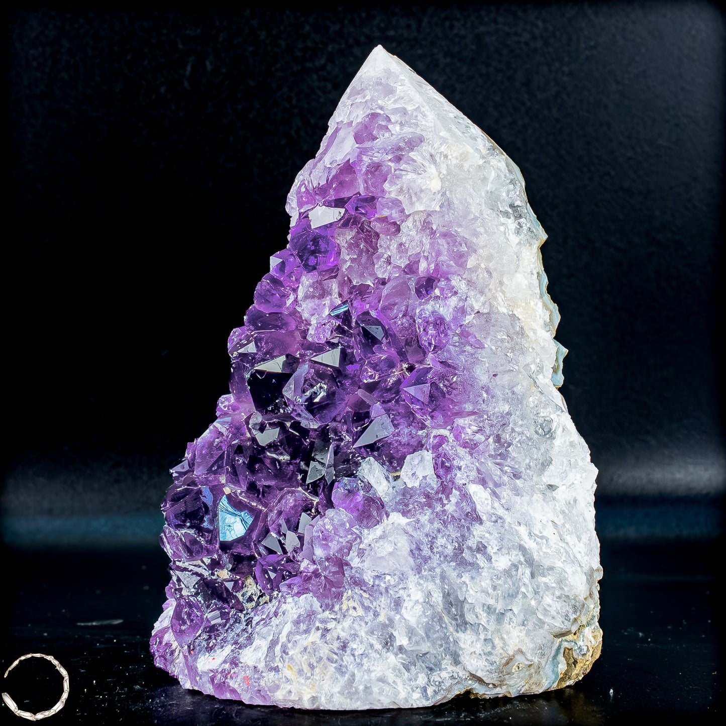 Natürliche Amethyst-Kristall Druse/Spitze - 649,46g