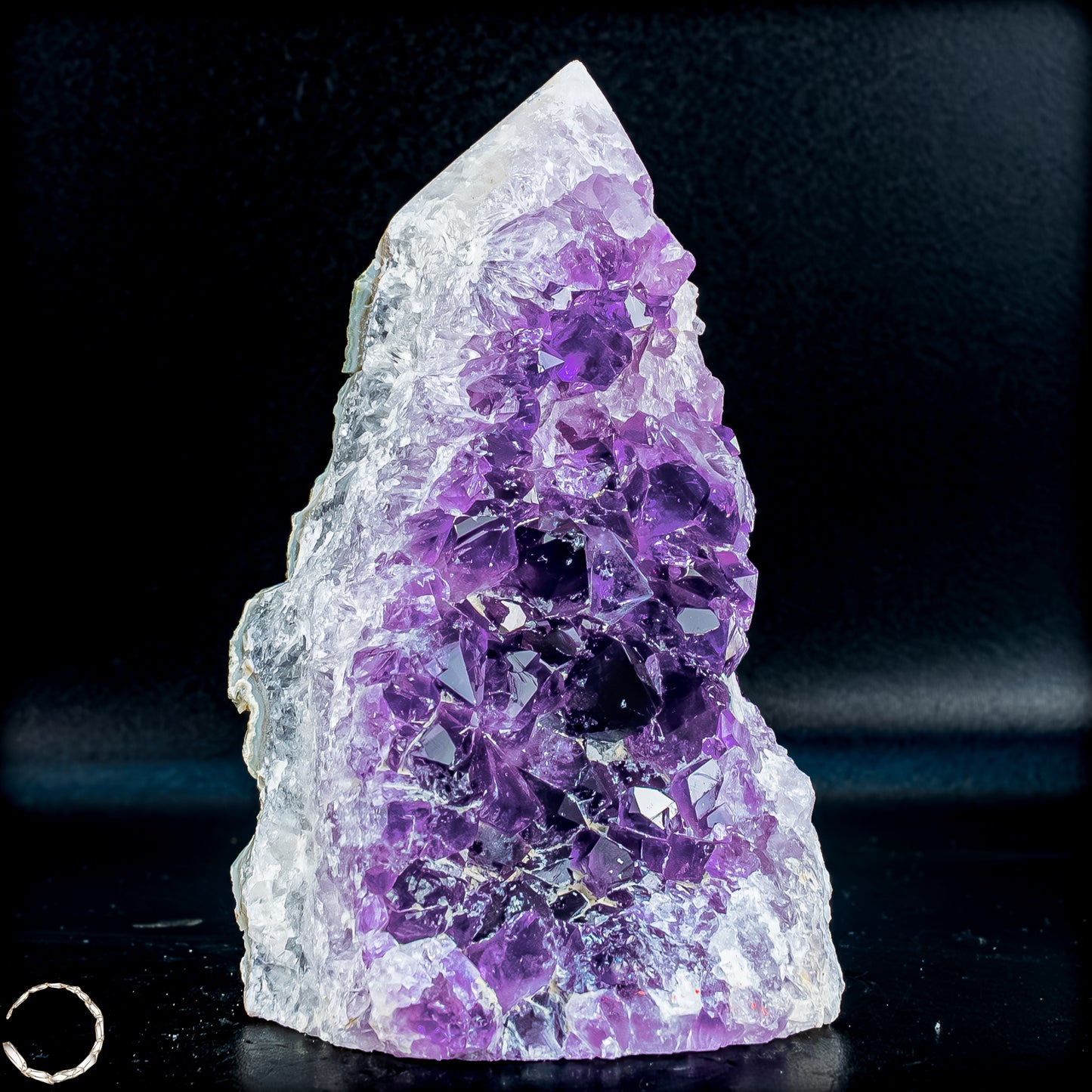 Natürliche Amethyst-Kristall Druse/Spitze - 649,46g