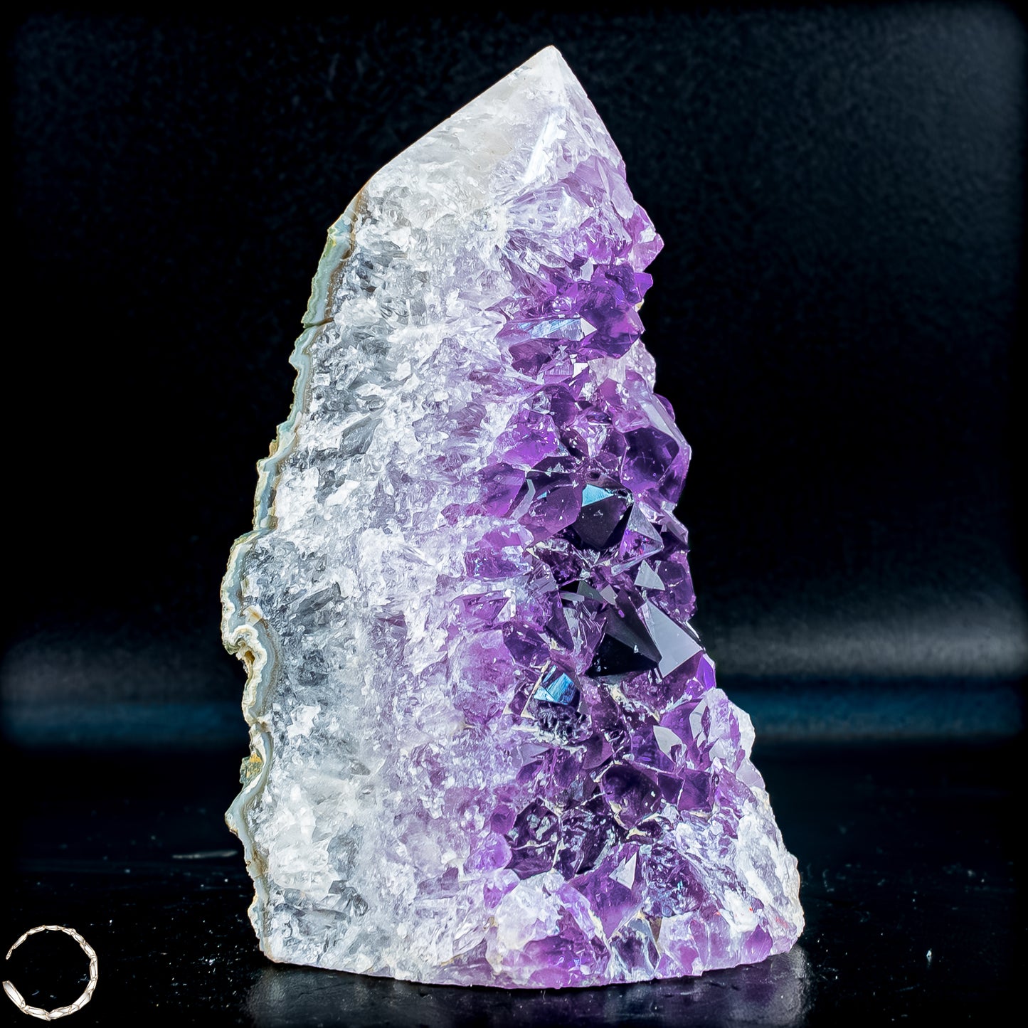 Natürliche Amethyst-Kristall Druse/Spitze - 649,46g