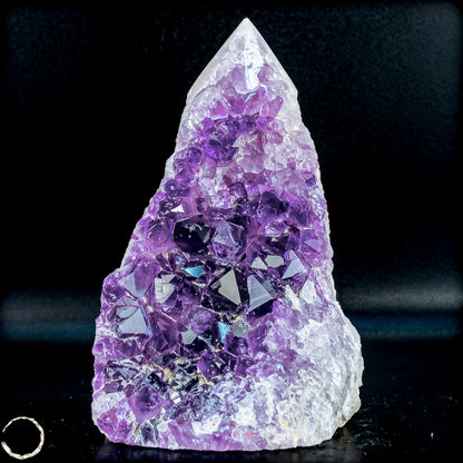 Natürliche Amethyst-Kristall Druse/Spitze - 649,46g