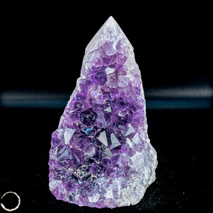 Natürliche Amethyst-Kristall Druse/Spitze - 649,46g