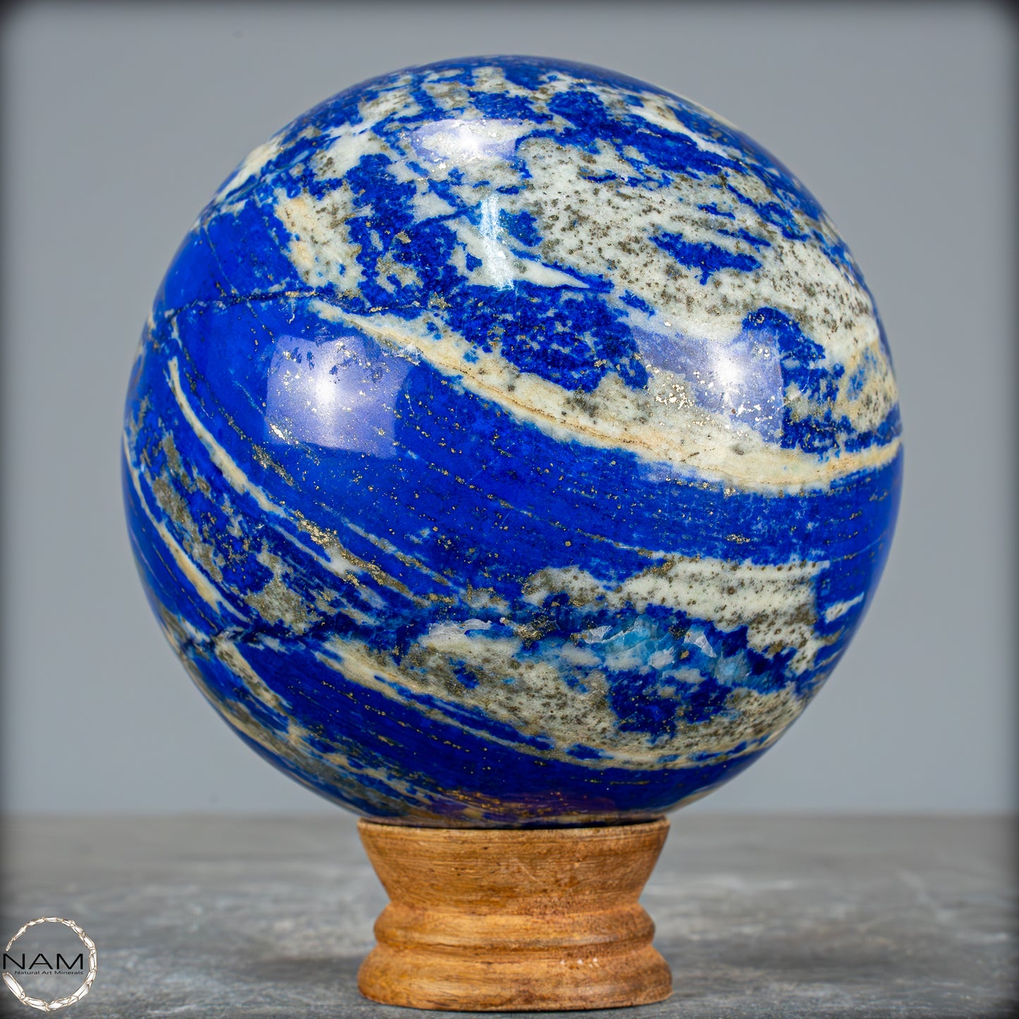 Natürliche Lapislazuli-Kristall-Kugel - 2002,78g - 115mm