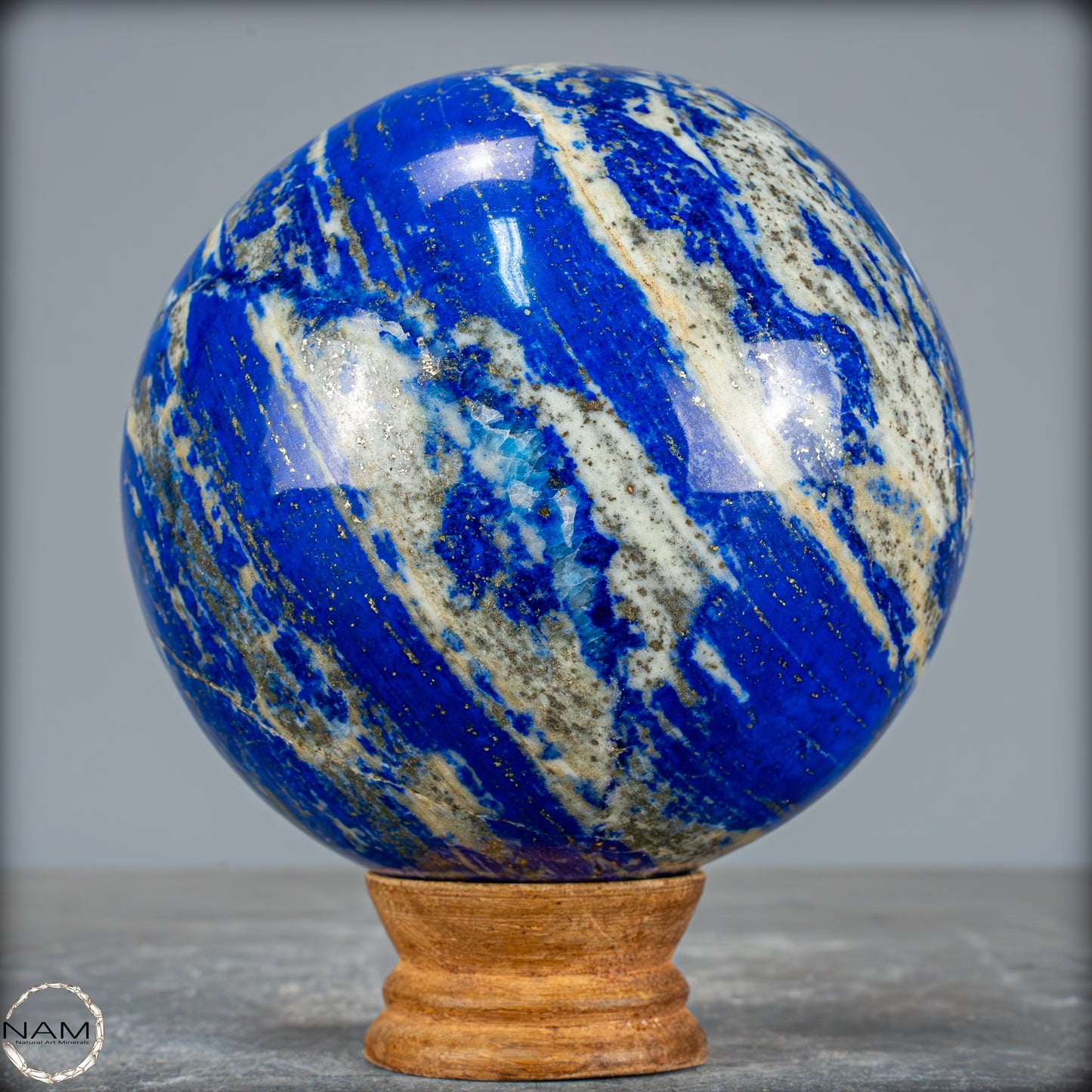 Natürliche Lapislazuli-Kristall-Kugel - 2002,78g - 115mm